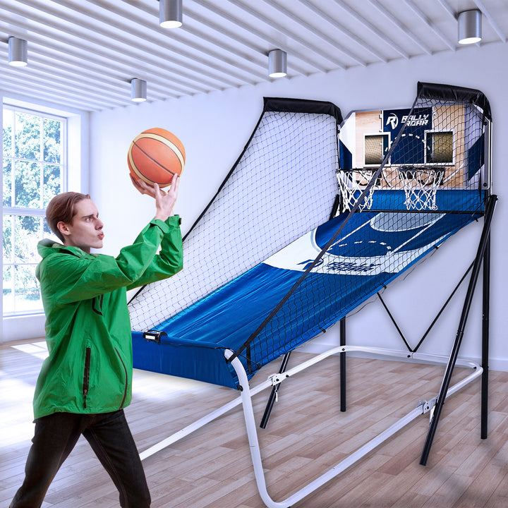 Lancaster Gaming Company Rally and Roar Premium Home Dual Shot Basketball Game