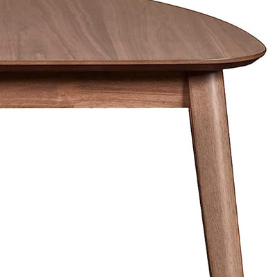 New Classic Furniture Oscar Triangular Tapered Legged Veneer Top Corner Table