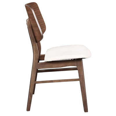 New Classic Furniture Oscar Wooden Oval Back Dining Chairs, Walnut (2pc) (Used) - VMInnovations