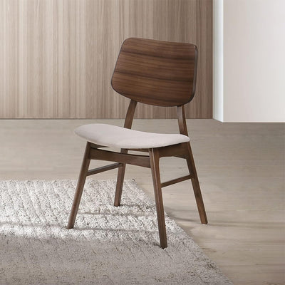 New Classic Furniture Oscar Wooden Oval Back Dining Chairs, Walnut (2pc) (Used) - VMInnovations