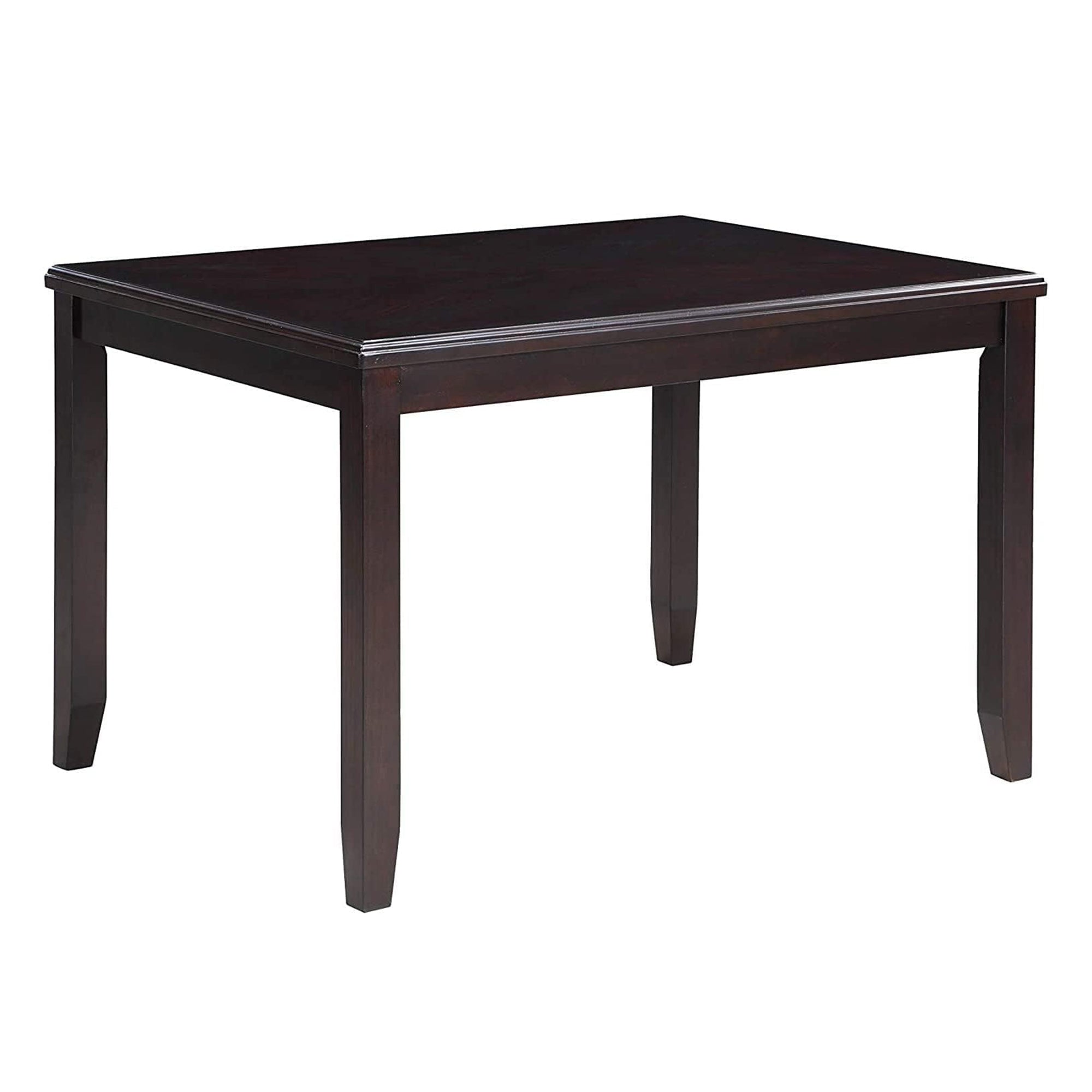 New Classic Furniture Gia Dining Collection with 48" Table and 4 Chairs, Ebony - VMInnovations