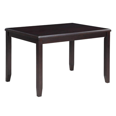 New Classic Furniture Gia Dining Collection with 48" Table and 4 Chairs, Ebony - VMInnovations