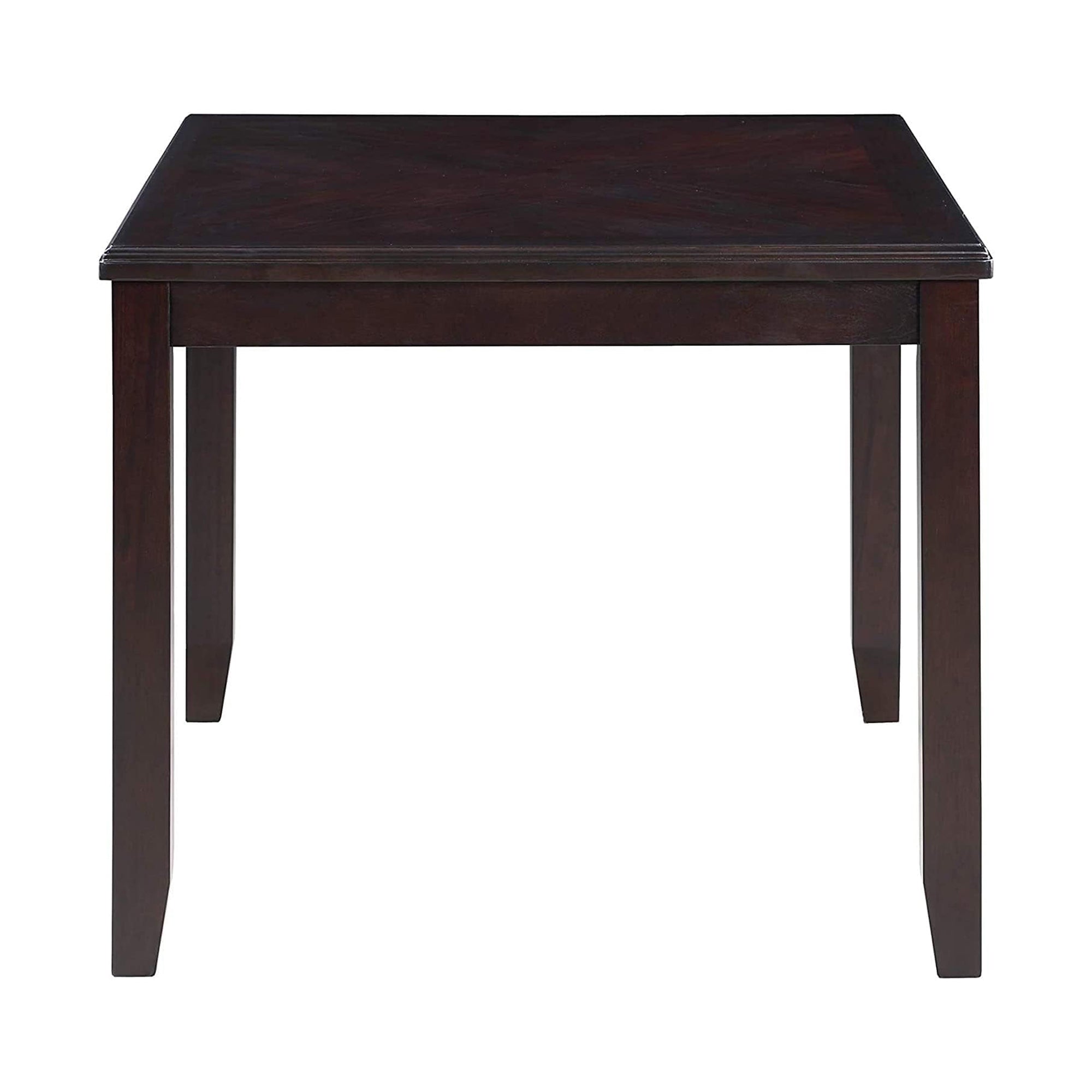 New Classic Furniture Gia Dining Collection with 48" Table and 4 Chairs, Ebony - VMInnovations