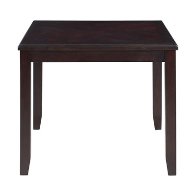 New Classic Furniture Gia Dining Collection with 48" Table and 4 Chairs, Ebony - VMInnovations