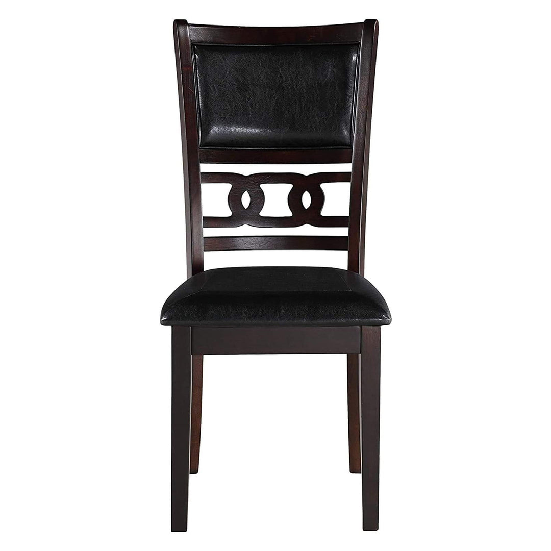 New Classic Furniture Gia Dining Collection with 48" Table and 4 Chairs, Ebony