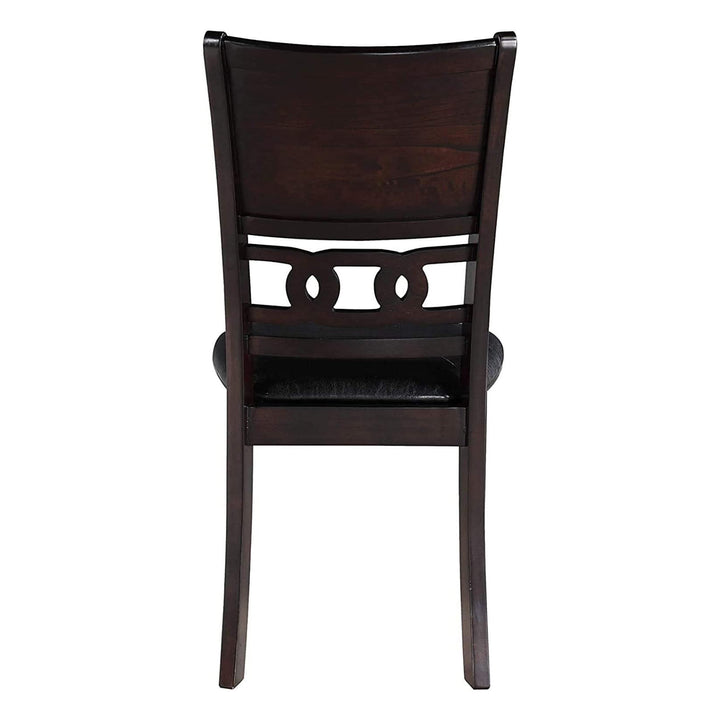 New Classic Furniture Gia Dining Collection with 48" Table and 4 Chairs, Ebony