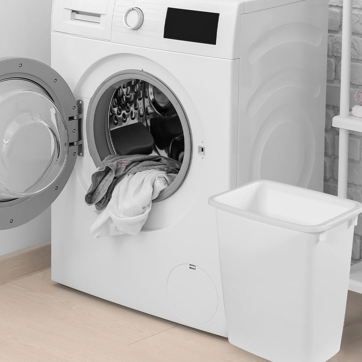 Rubbermaid 21 Qt Traditional Wastebasket Indoor Home Trash Can, White (Open Box)