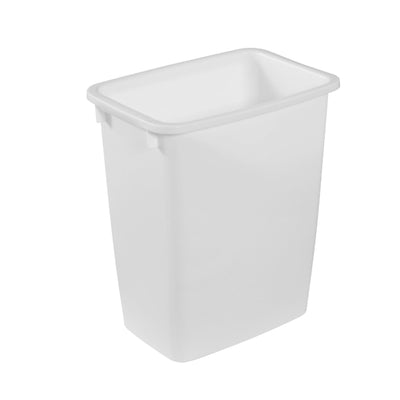 Rubbermaid 21 Qt Traditional Wastebasket Home Trash Can Container, White (Used)