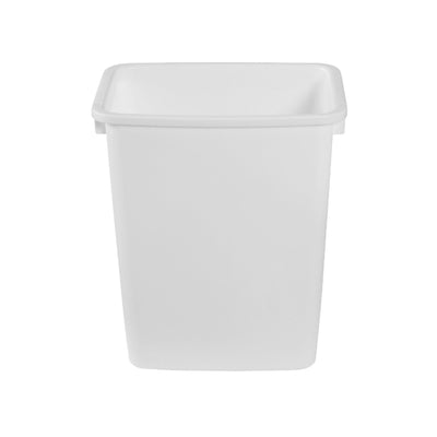 Rubbermaid 21 Qt Traditional Wastebasket Home Trash Can Container, White (Used)