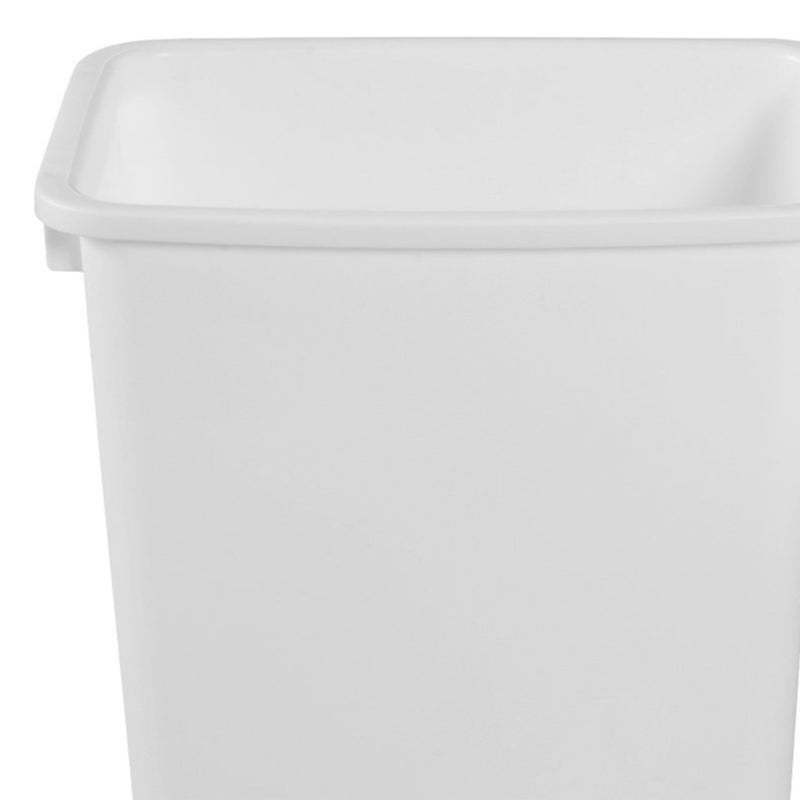 Rubbermaid 21 Qt Traditional Wastebasket Home Trash Can Container, White (Used)