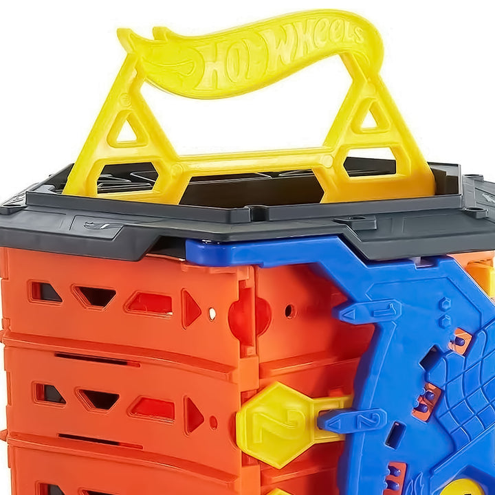 Mattel Hot Wheels 5 Lane Collapsible Roll Out Raceway Set, Multicolor (Open Box) - VMInnovations