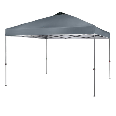 Crown Shades 10’ x 10’ Instant Pop Up Folding Shade Canopy with Carry Bag, Grey - VMInnovations