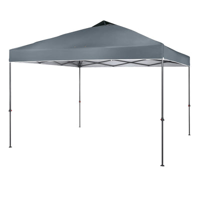 Crown Shades 10’ x 10’ Instant Pop Up Folding Shade Canopy with Carry Bag, Grey