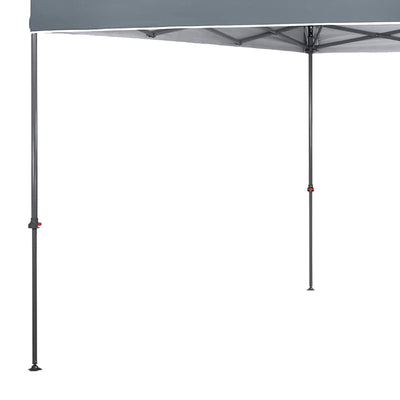 Crown Shades 10’ x 10’ Instant Pop Up Folding Shade Canopy with Carry Bag, Grey - VMInnovations