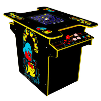 Arcade1UP PAC-MAN Head-to-Head Arcade Table, 12 Games in 1, Black (Open Box)