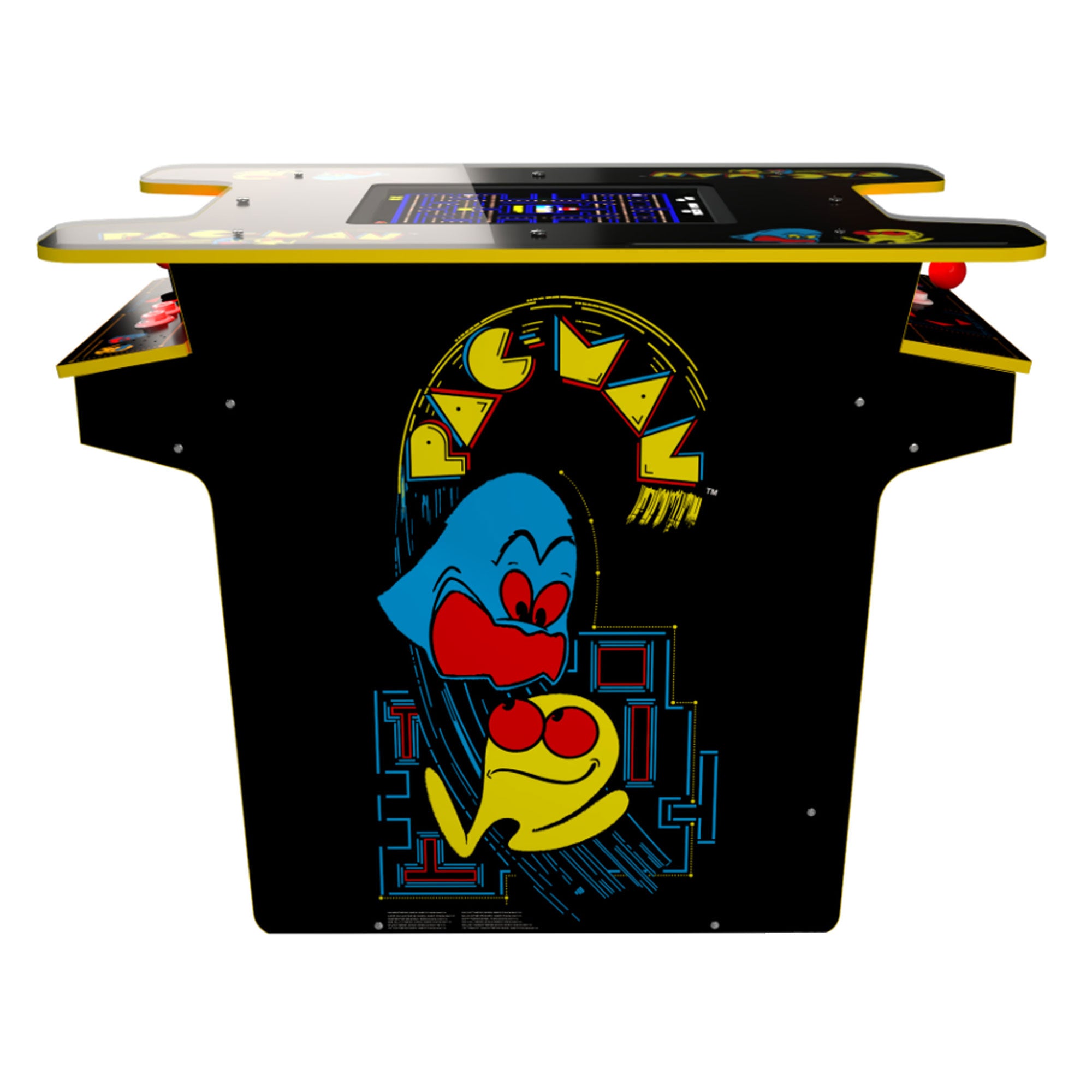 Arcade1UP PAC-MAN Head-to-Head Arcade, 12 Games in 1, Black Edition (Used) - VMInnovations
