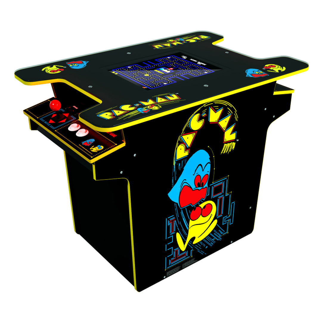 Arcade1UP PAC-MAN Head-to-Head Arcade, 12 Games in 1, Black Edition (Used)