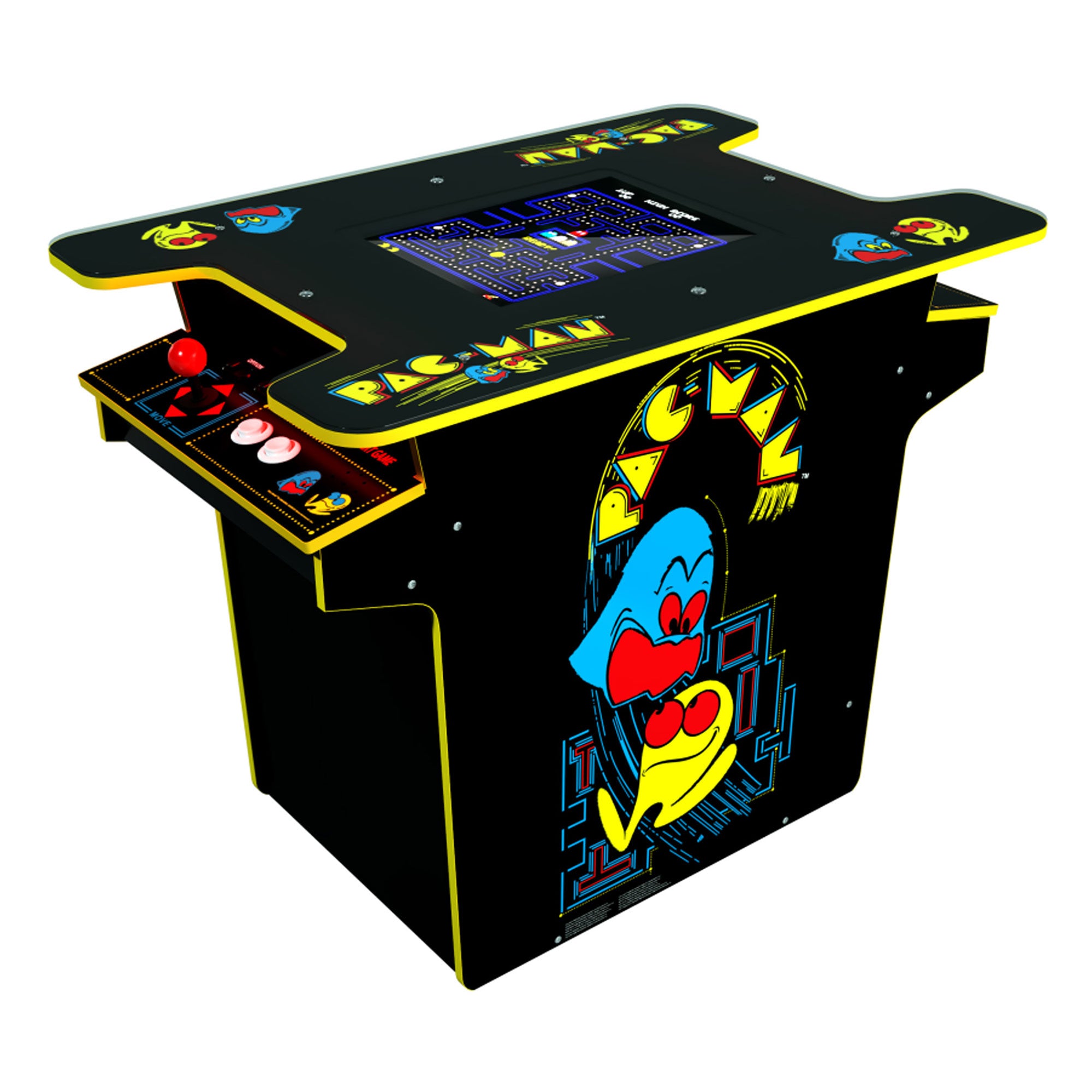 Arcade1UP PAC-MAN Head-to-Head Arcade, 12 Games in 1, Black Edition (Used) - VMInnovations