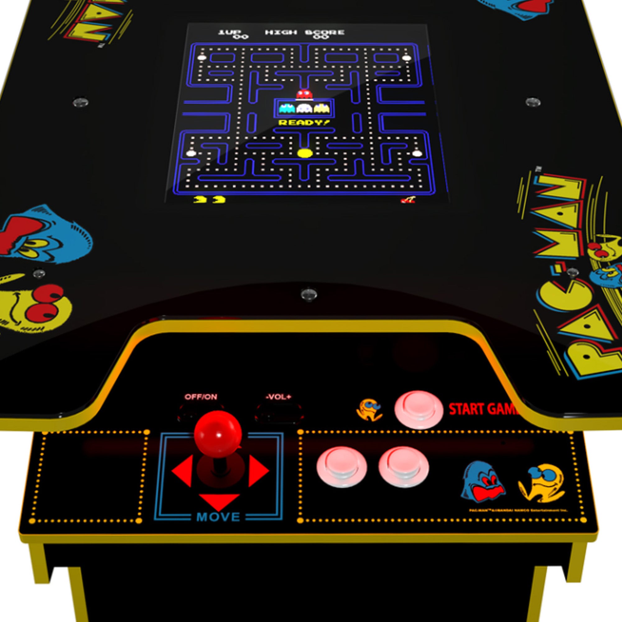 Arcade1UP PAC-MAN Head-to-Head Arcade, 12 Games in 1, Black Edition (Used) - VMInnovations