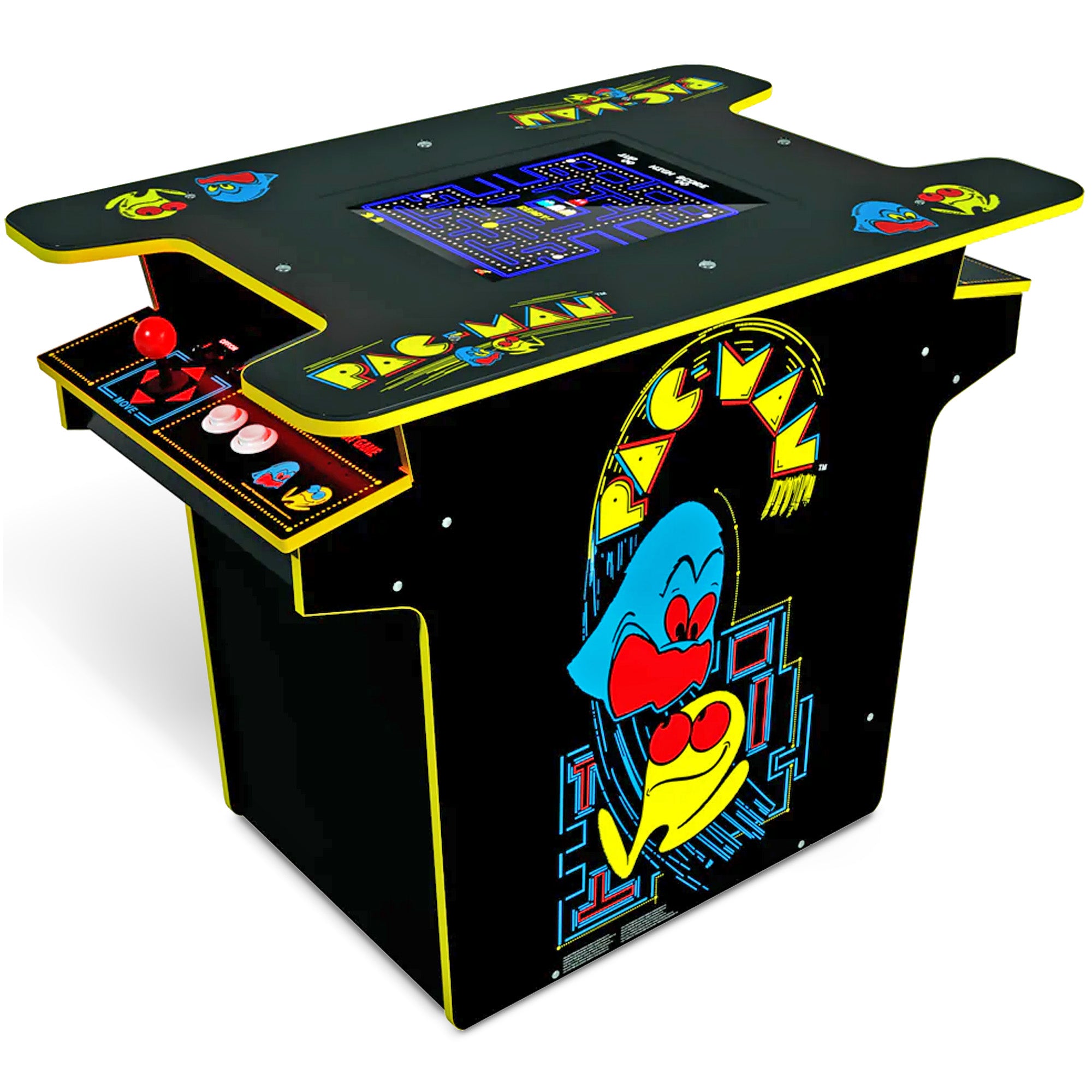 Arcade1UP PAC-MAN Head-to-Head Arcade, 12 Games in 1, Black Edition (Used) - VMInnovations