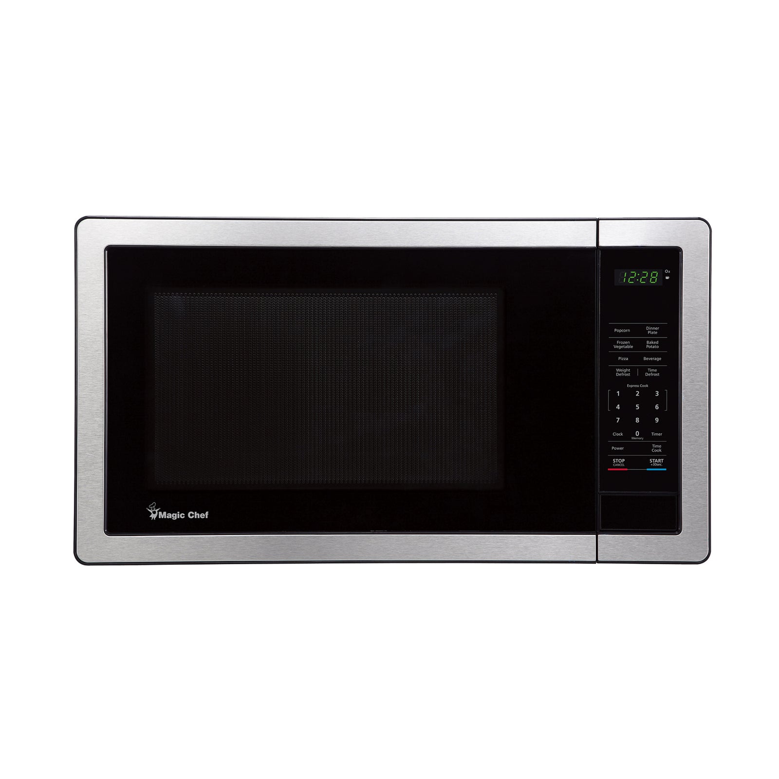 1000 Watt 1.1 Cubic Feet Digital Touch Countertop Microwave, Silver (Open Box) - VMInnovations