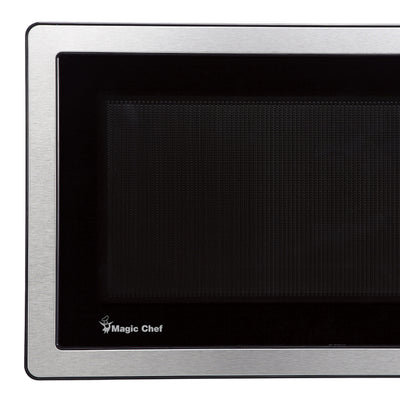 Magic Chef 1000 Watt 1.1 Cubic Ft Digital Touch Microwave, Silver (Used) - VMInnovations