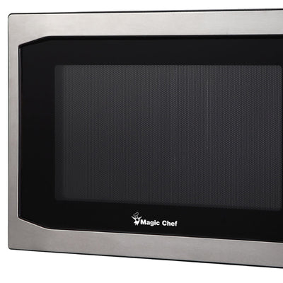 Magic Chef 1100 Watt 1.6 Cubic Feet Digital Microwave, Stainless Steel(Open Box) - VMInnovations