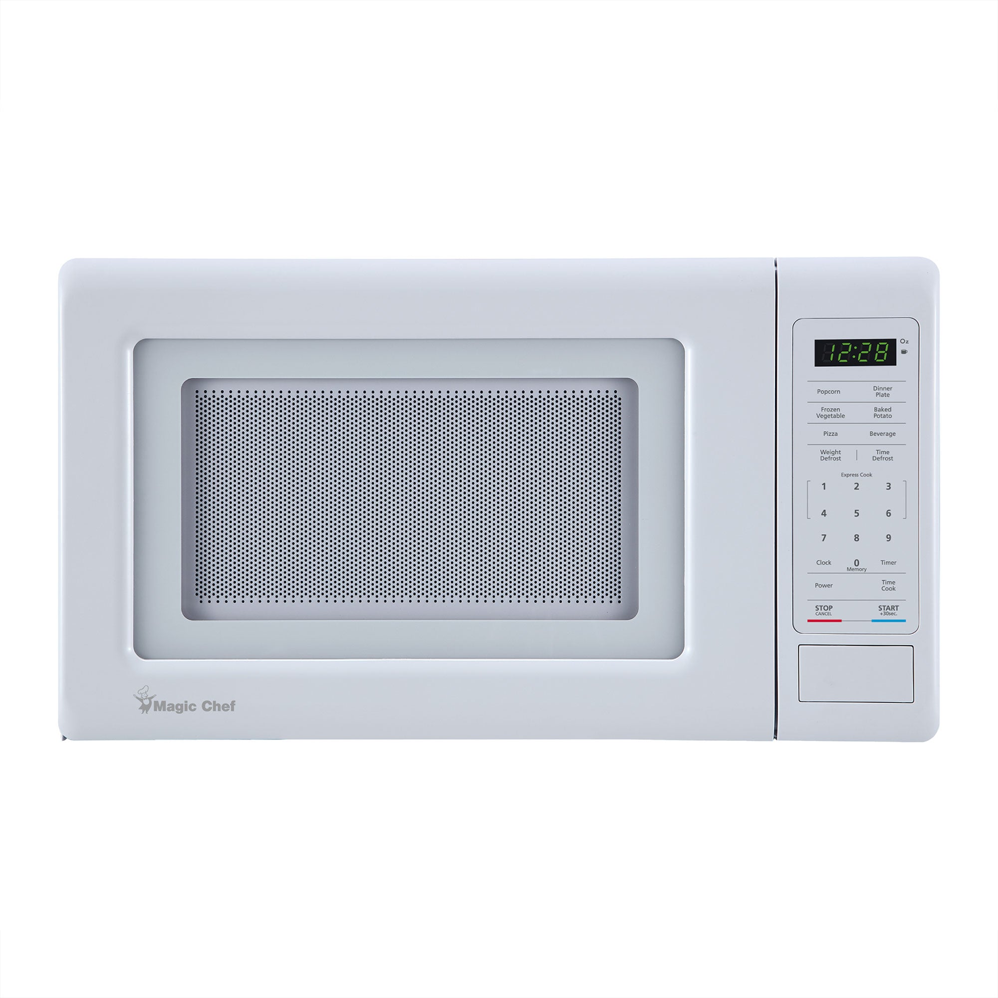 Magic Chef 700 Watt 0.7 Cubic Feet Digital Touch Countertop Microwave, White