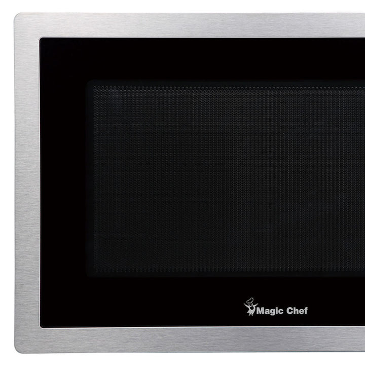 Magic Chef 900 Watt 0.9 Cubic Feet Digital Countertop Microwave, Silver (Used)