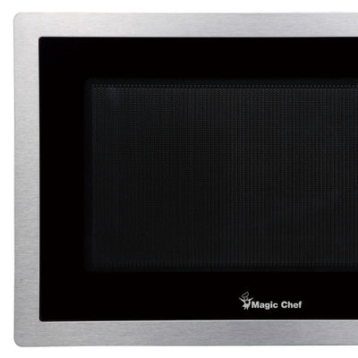 Magic Chef 900 Watt 0.9 Cubic Feet Digital Touch Microwave, Silver (For Parts) - VMInnovations