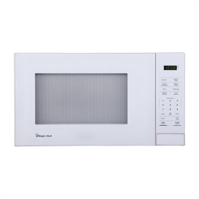 Magic Chef 1000 W 1.1 Cubic Feet Digital Touch Countertop Microwave, White(Used)