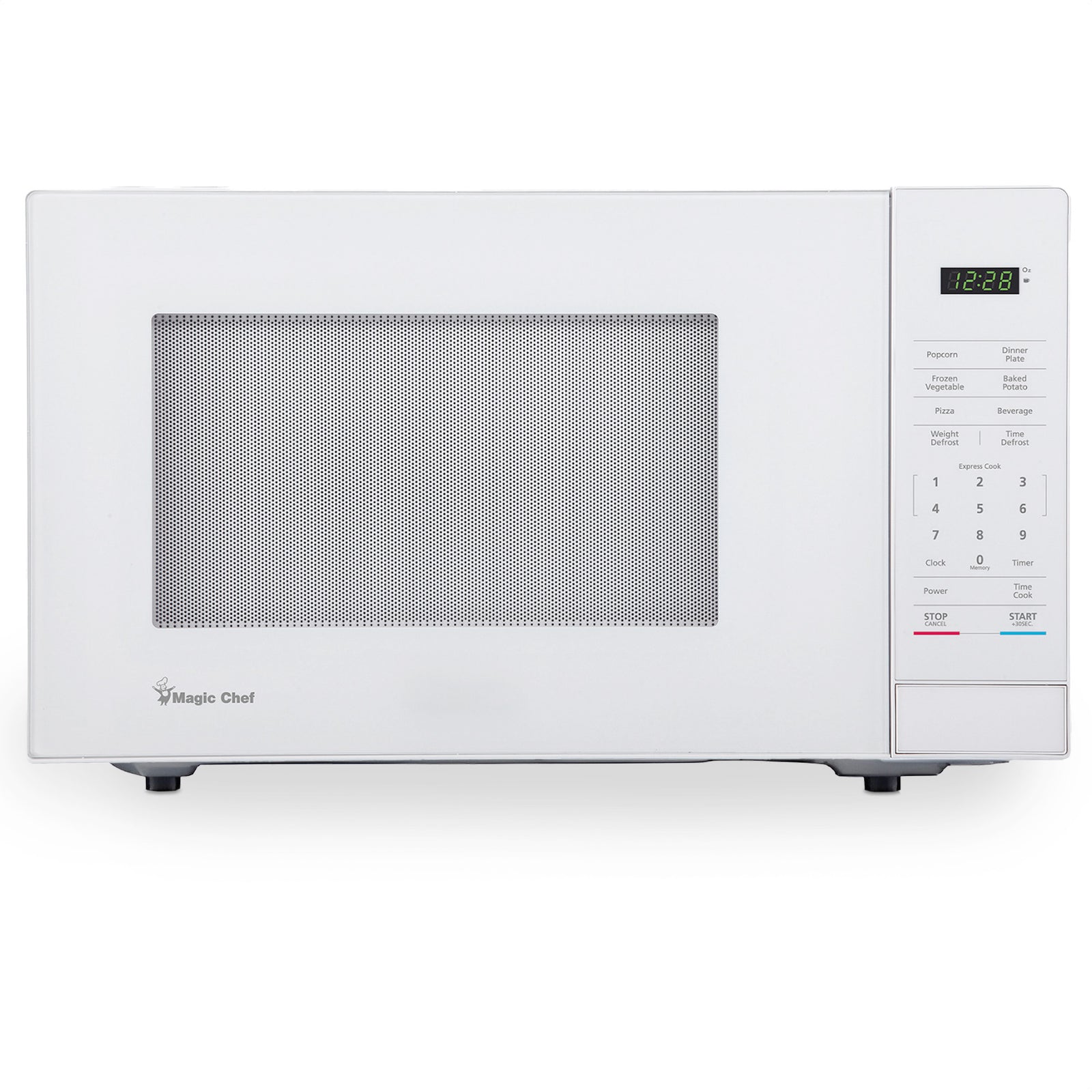 Magic Chef 1000 W 1.1 Cu Ft Digital Touch Countertop Microwave, White (Open Box) - VMInnovations