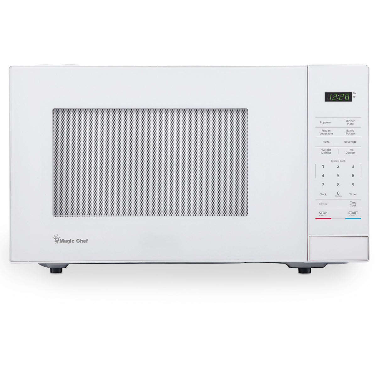 Magic Chef 1000 Watt 1.1 Cubic Feet Digital Touch Countertop Microwave, White