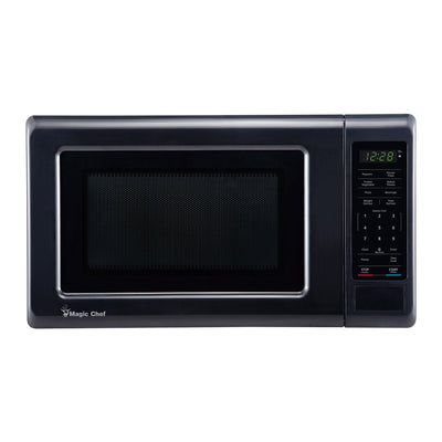 Magic Chef 700 Watt 0.7 Cubic Feet Digital Touch Microwave, Black (Used)