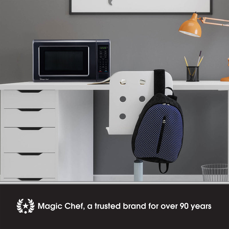 Magic Chef 700 Watt 0.7 Cubic Feet Digital Touch Countertop Microwave, Black