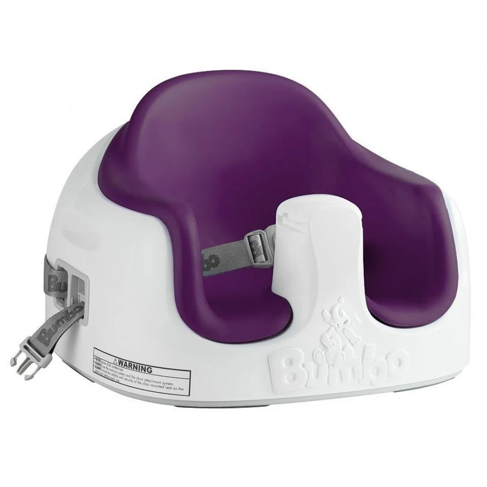 Bumbo Baby Toddler Soft Foam 3 in 1 Multi Seat with Tray and Buckle Straps, Plum - VMInnovations