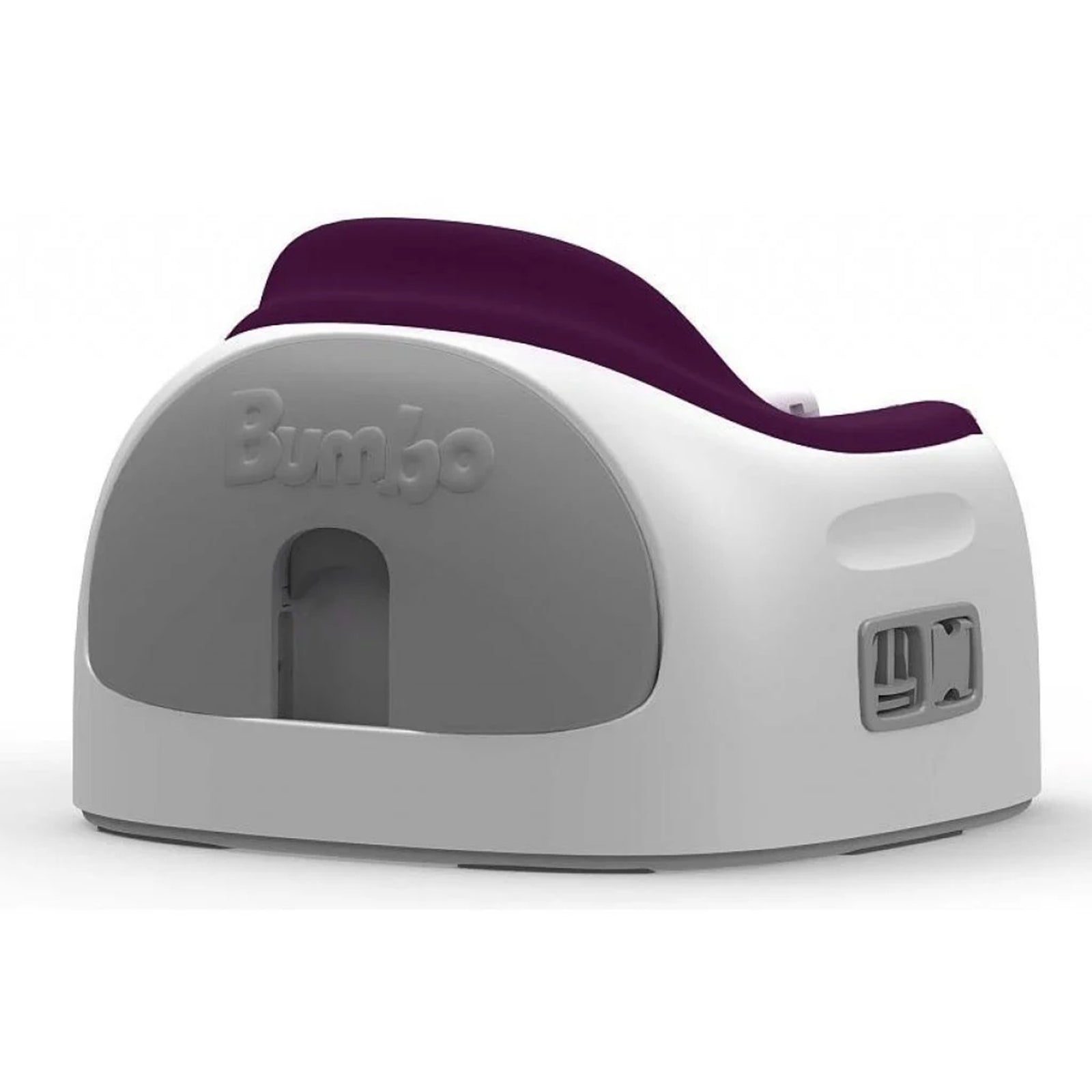 Bumbo Baby Toddler Soft Foam 3 in 1 Multi Seat with Tray and Buckle Straps, Plum - VMInnovations