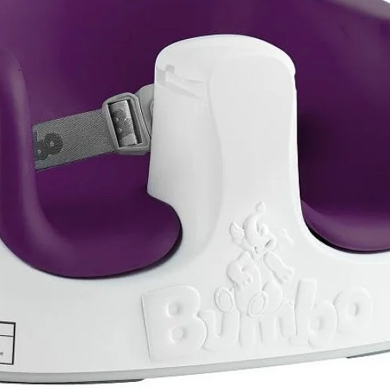 Bumbo Baby Toddler Soft Foam 3 in 1 Multi Seat with Tray and Buckle Straps, Plum