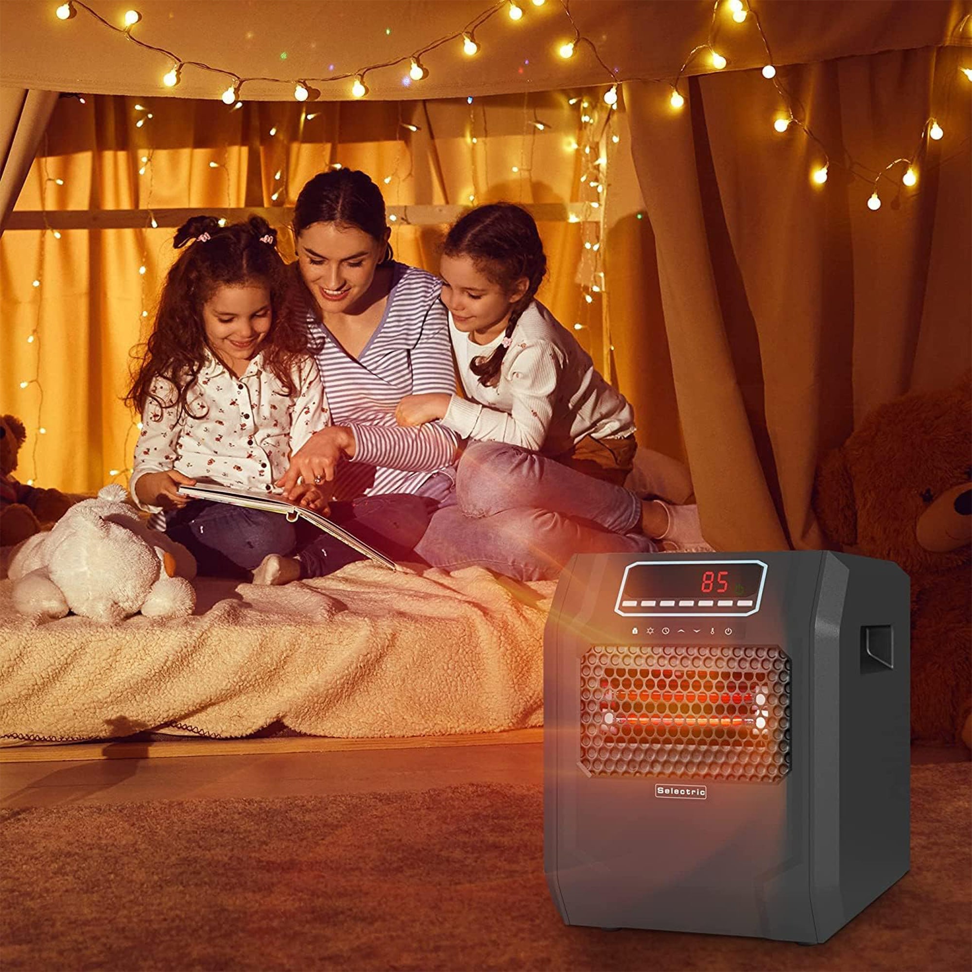 VOLTORB Electric Space Heater w/Remote Control & Fan Only Mode, Black(For Parts) - VMInnovations