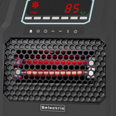VOLTORB Portable Electric Radiant Space Heater w/3 Heat Settings,Black(Open Box) - VMInnovations