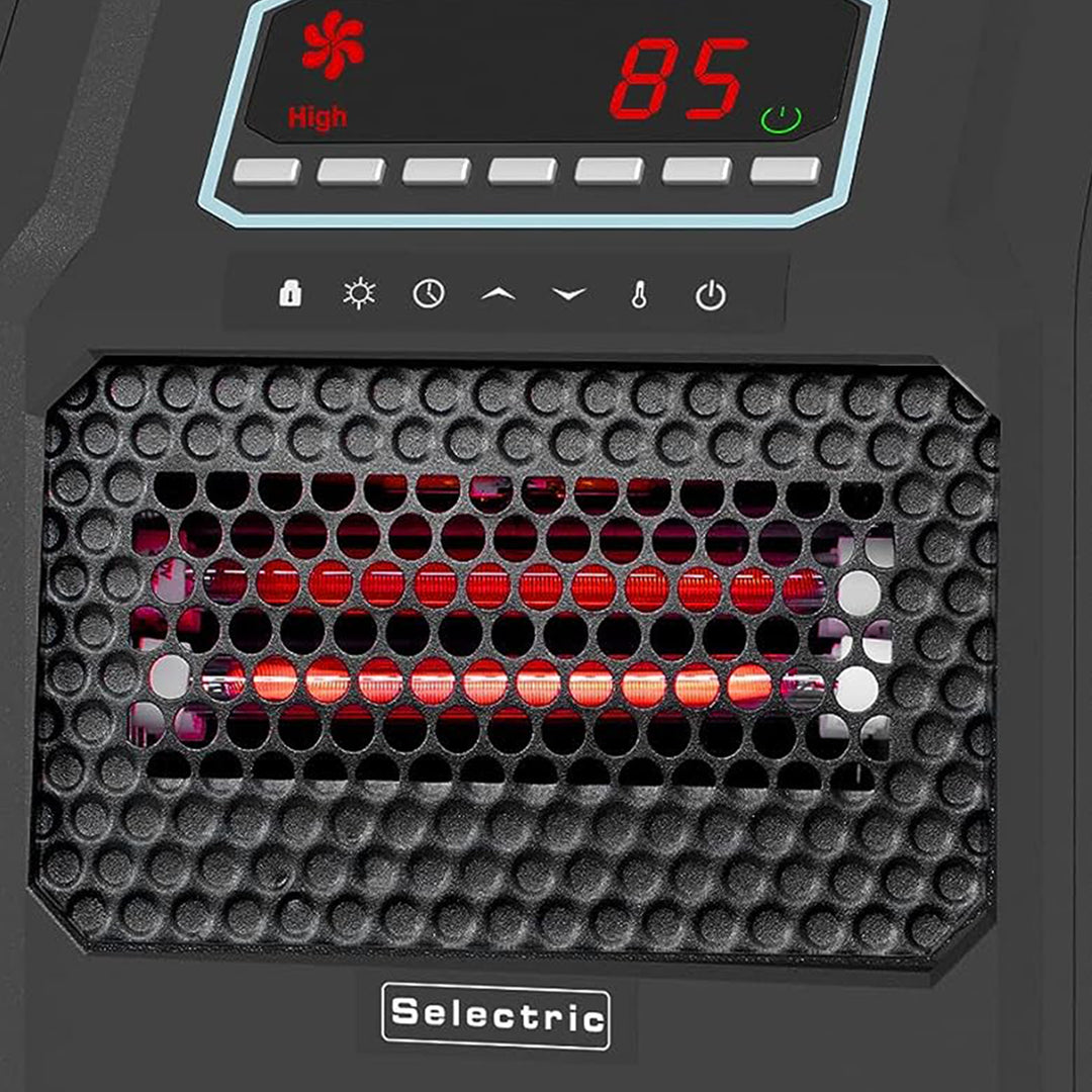 VOLTORB Portable Electric Radiant Space Heater w/3 Heat Settings,Black(Open Box) - VMInnovations
