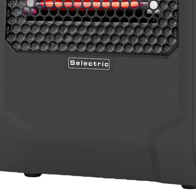 VOLTORB Portable Corded Electric Radiant Space Heater w/3 Heat Settings, Black