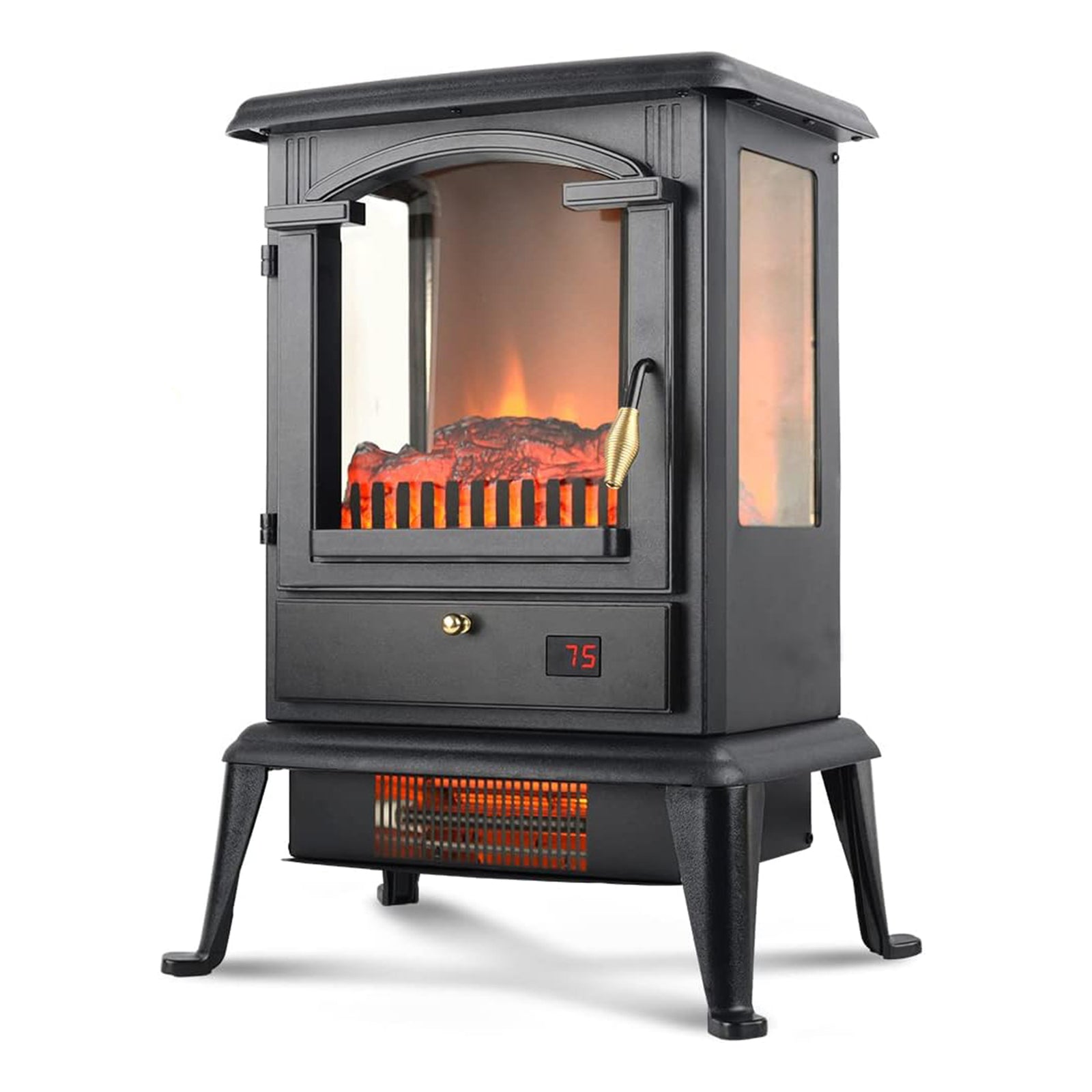 VOLTORB Freestanding Portable Electric Fireplace Heater Stove w/Remote Control - VMInnovations