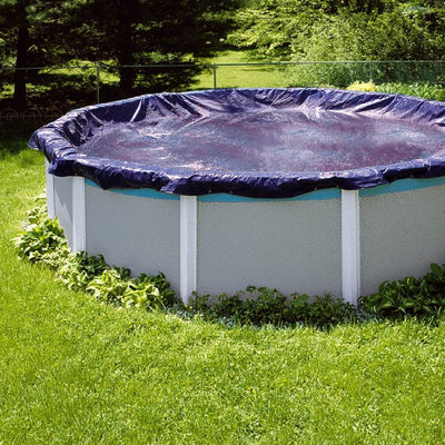 Swimline 30 Foot Heavy Duty Deluxe Round Above Ground Winter Pool Cover (Used)