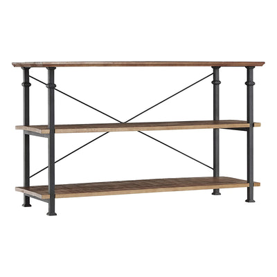 Homelegance Rustic Modern Wood Metal Sofa Table TV Stand Console Unit(For Parts)