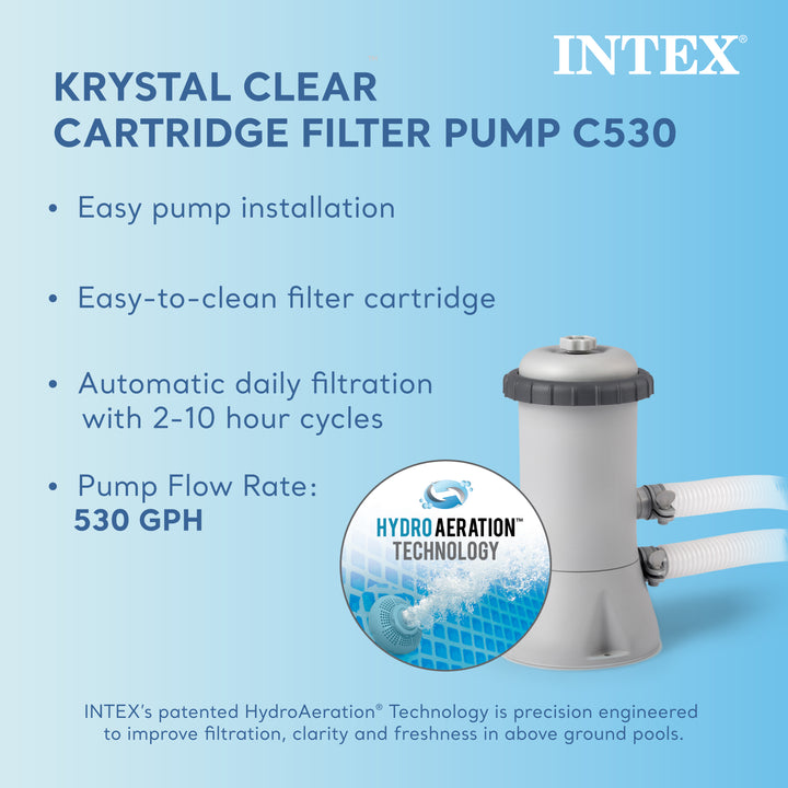 Intex 12 x 30 Metal Frame Set Swimming Pool w/ Filter Pump (Open Box) (3 Pack)