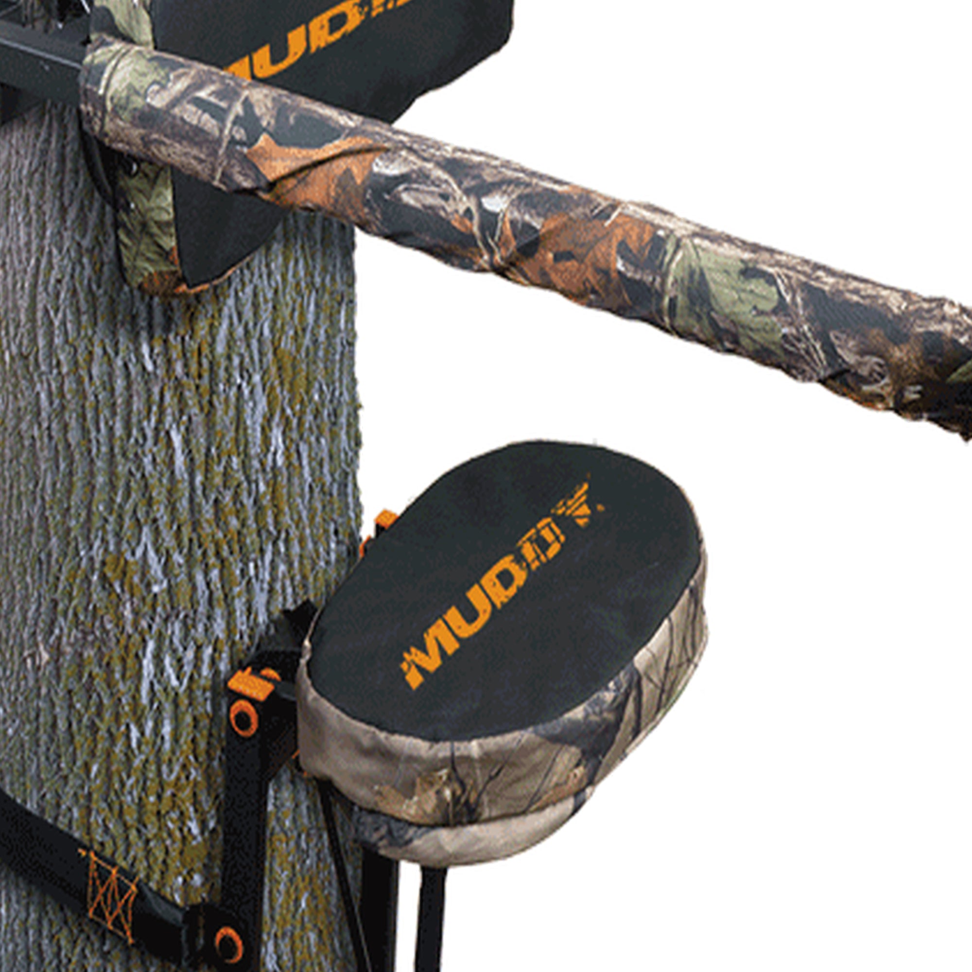 Muddy The Boss XL Hang On Hunting Tree Stand and Flip Up Shooting Rail Rest - VMInnovations