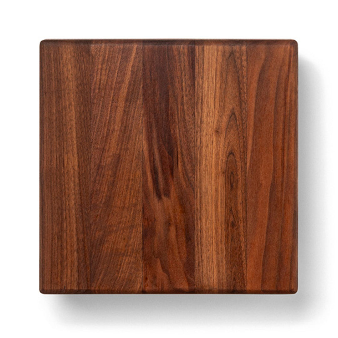 John Boos Walnut Wood Edge Cutting Board for Kitchen, 9" x 9" x 1.5" (Open Box)