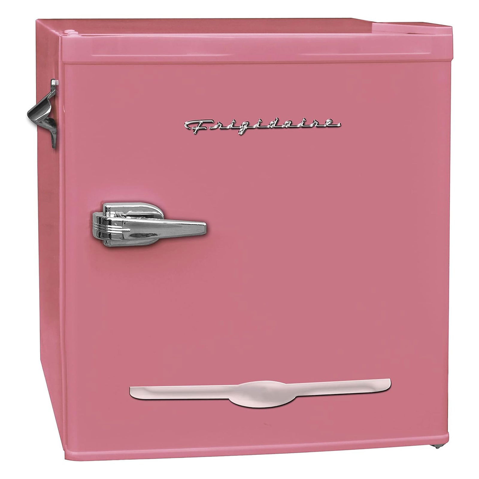 Frigidaire 1.6 Cubic Foot Retro Bar Mini Fridge with Freezer, Pink (Open Box) - VMInnovations
