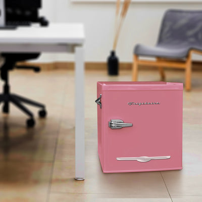 Frigidaire 1.6 Cubic Foot Countertop Retro Mini Fridge with Freezer, Pink (Used) - VMInnovations
